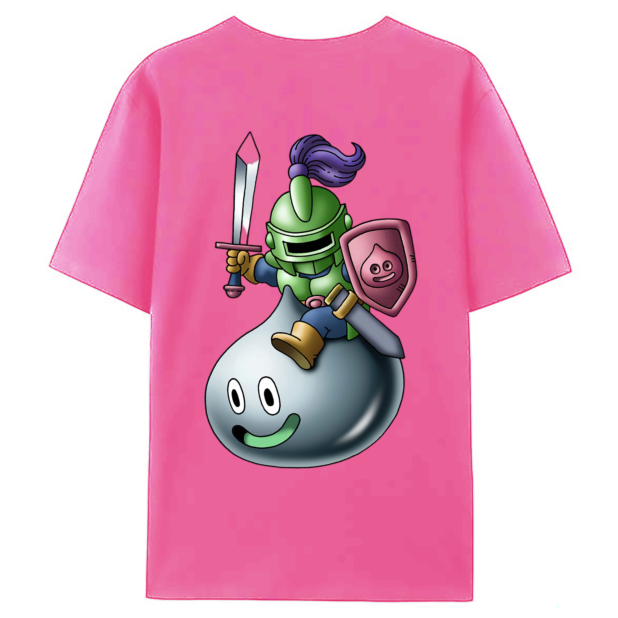 （画像用） ドラゴンクエスト Doragon Kuesuto Dragon Quest レディース半袖Tシャツ(バックプリント)
